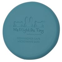 We Might Be Tiny Silicone Cup with Sippy Lid (+ mini straw) Set - Blue Dusk